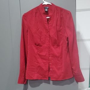 Tailored button down blouse